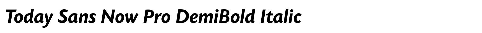 Today Sans Now Pro DemiBold Italic image